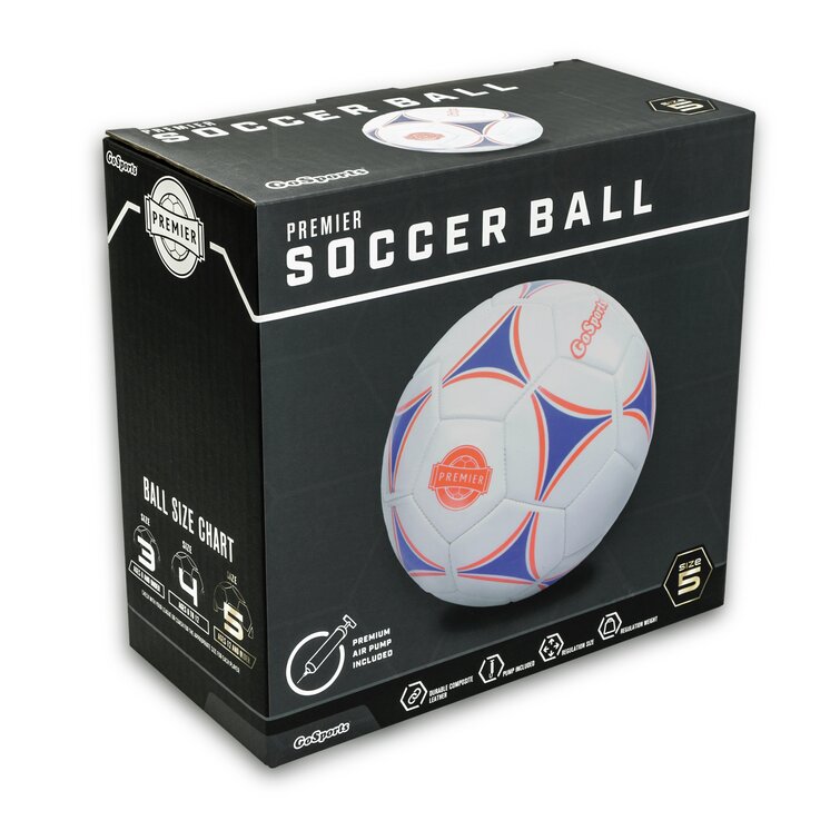 Gosports Premier Soccer Ball With Premium Pump 6 Pack, Size 3